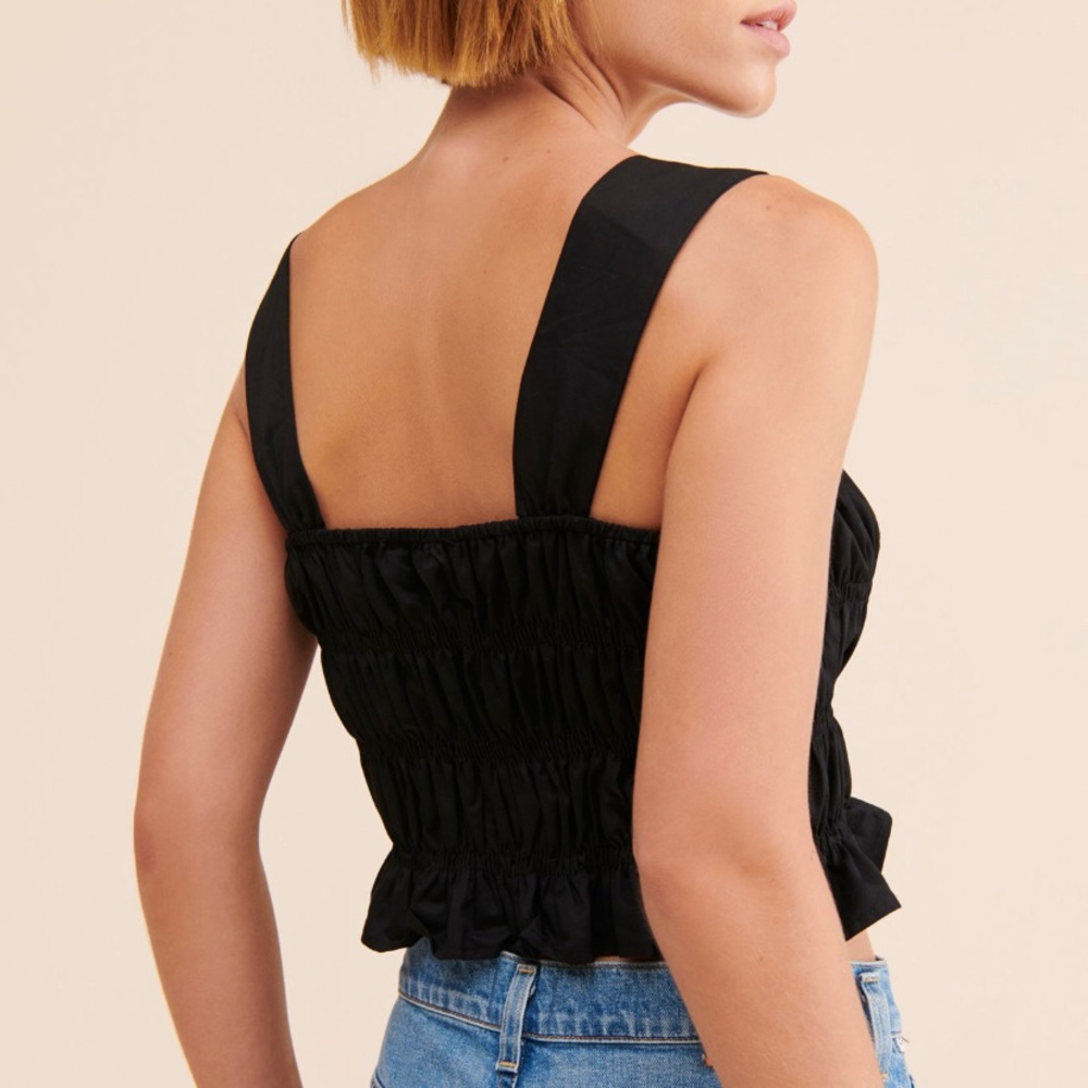 Anthropologie | Endless Rose Cropped Ruffle Top 🥀 - Picture 3 of 5